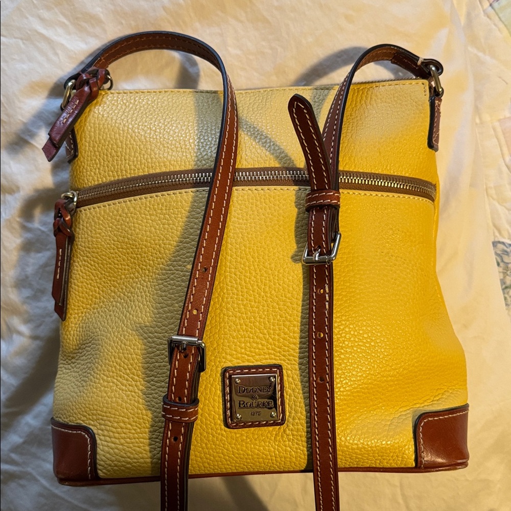 Dooney & Bourke Mustard Yellow Crossbody Bag - Picture 15 of 15